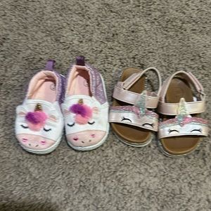 2 pairs of size 3 shoes